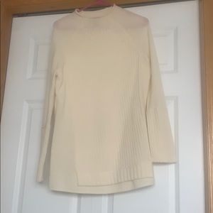 White J crew sweater